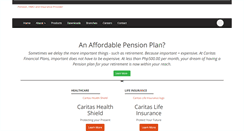 Desktop Screenshot of caritasplans.com