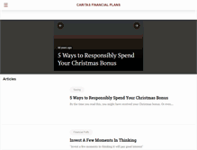 Tablet Screenshot of caritasplans.com
